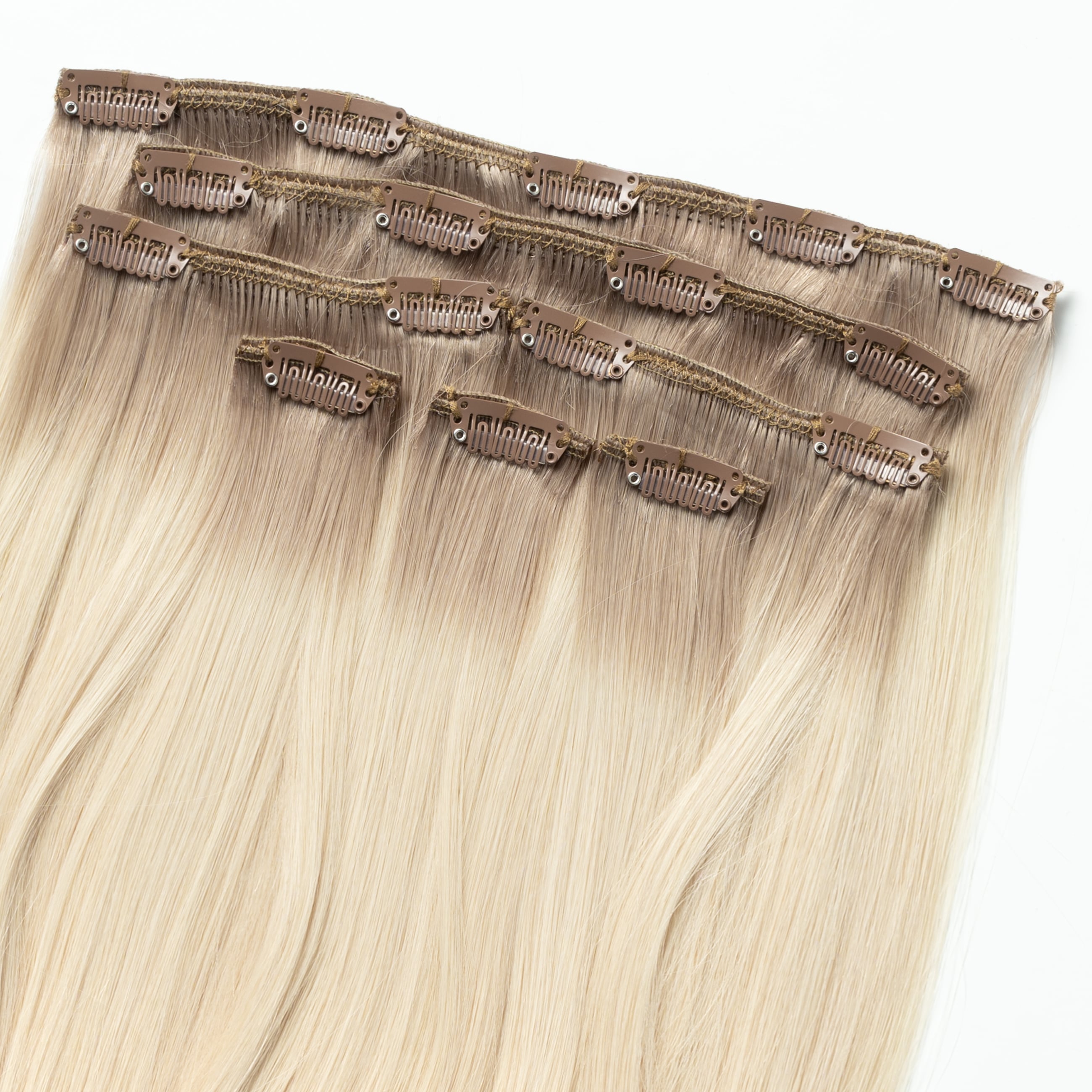 Clip In - Light Ash Blonde Root 16B+60B