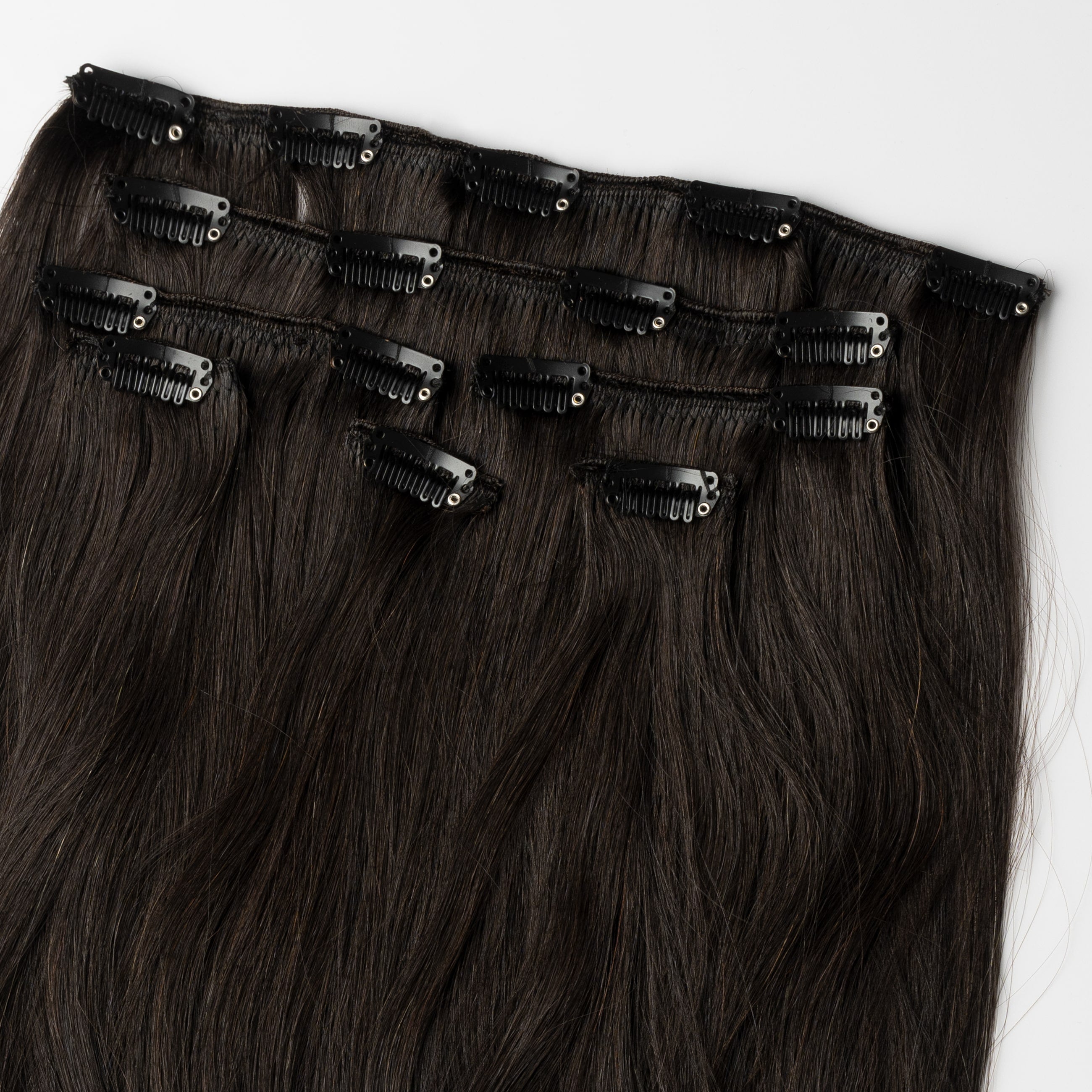 Clip In - Dark Natural Brown 1A