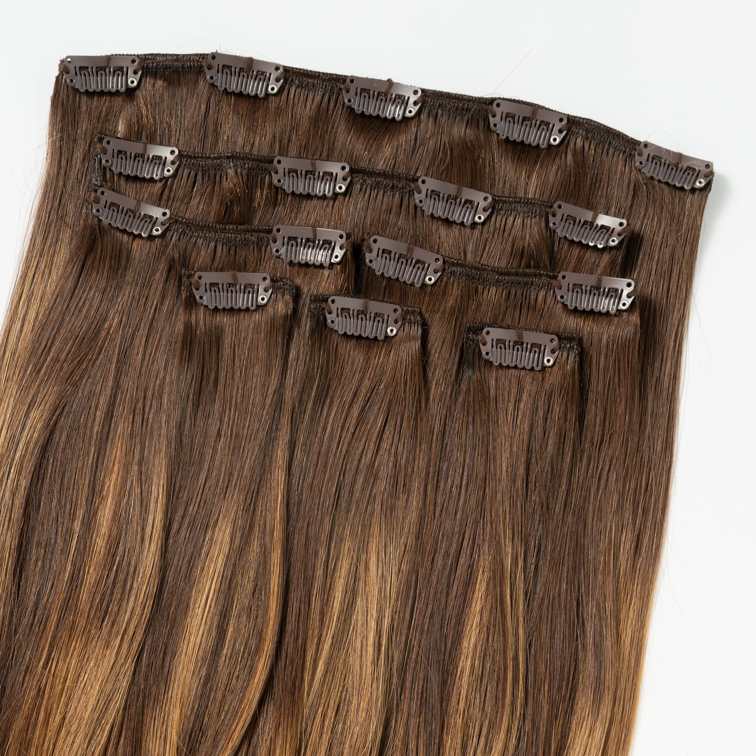 Clip In - Warm Brown Balayage 2+7