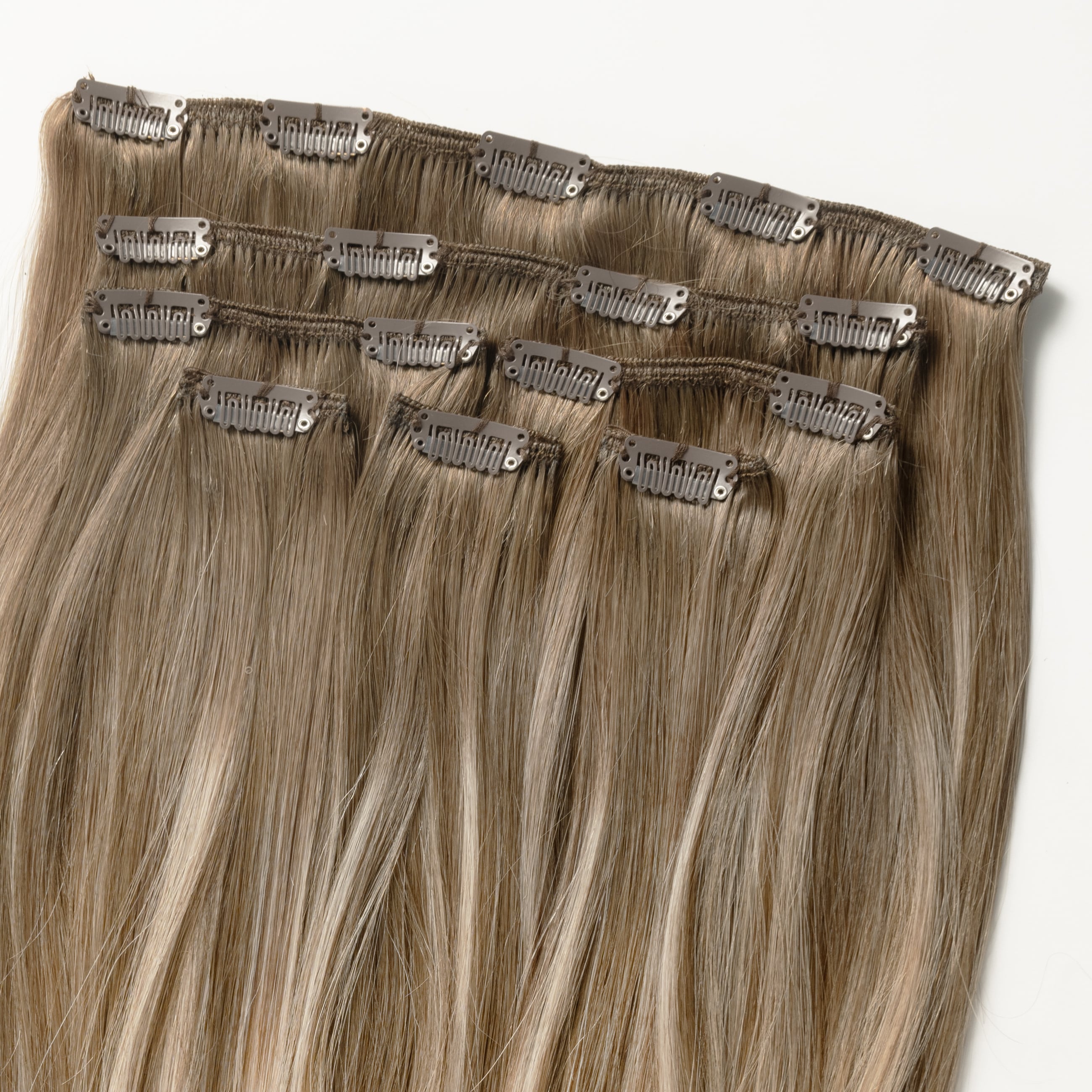 Clip In - Light Ash Blonde Balayage 5B+60B