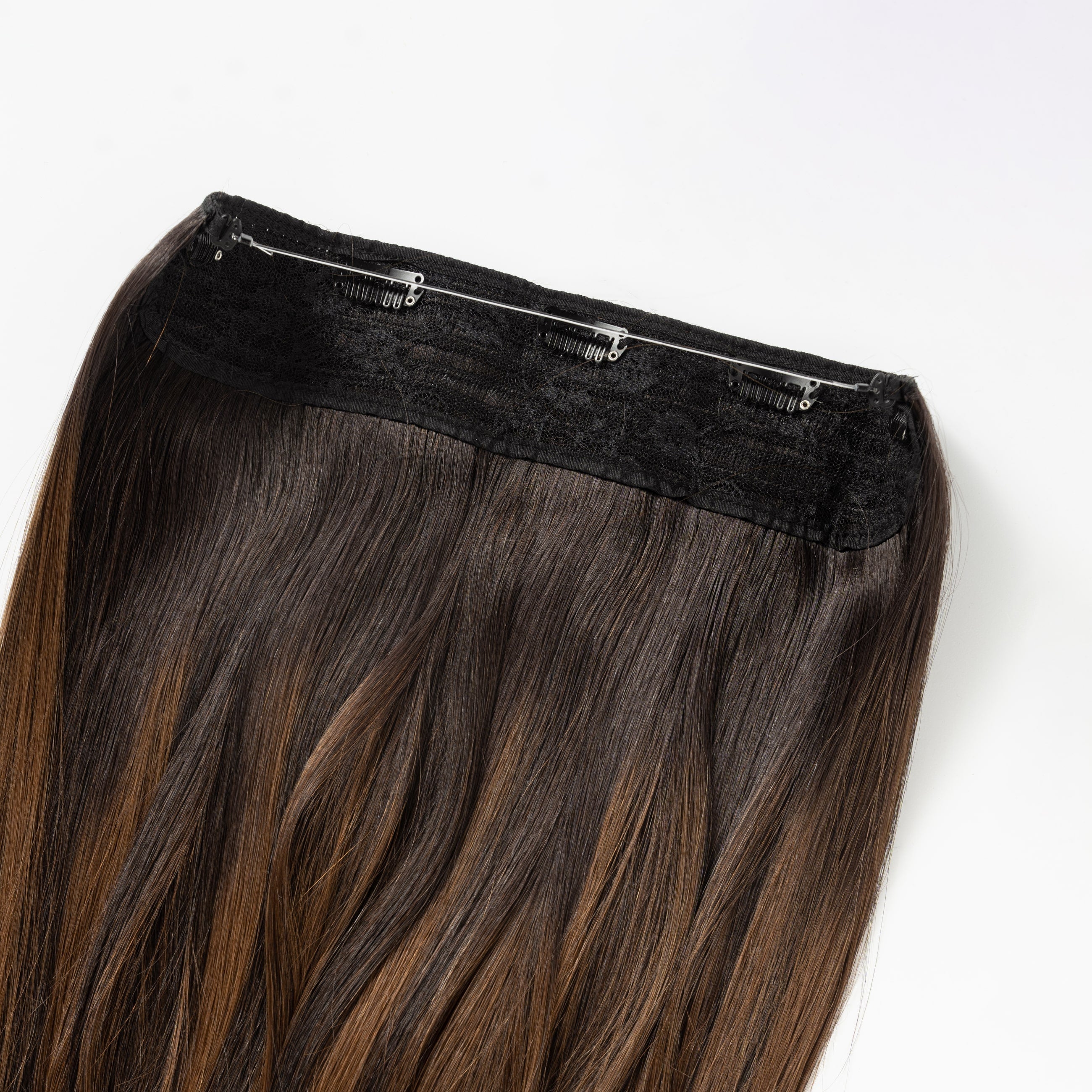 Flip In - Dark Chocolate Brown Balayage 1A+4