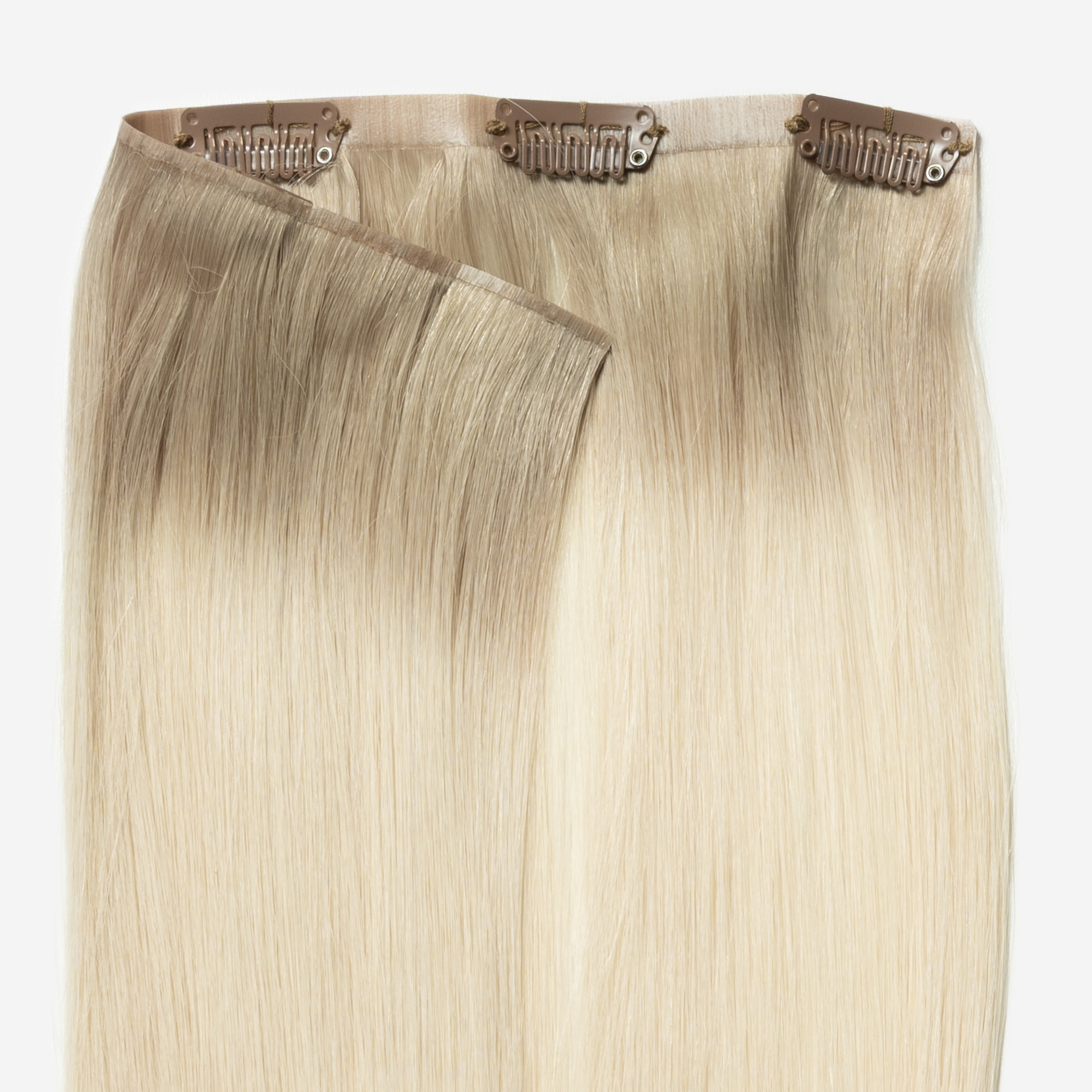 Ukryta clip in - Light Ash Blonde Root 16B+60B