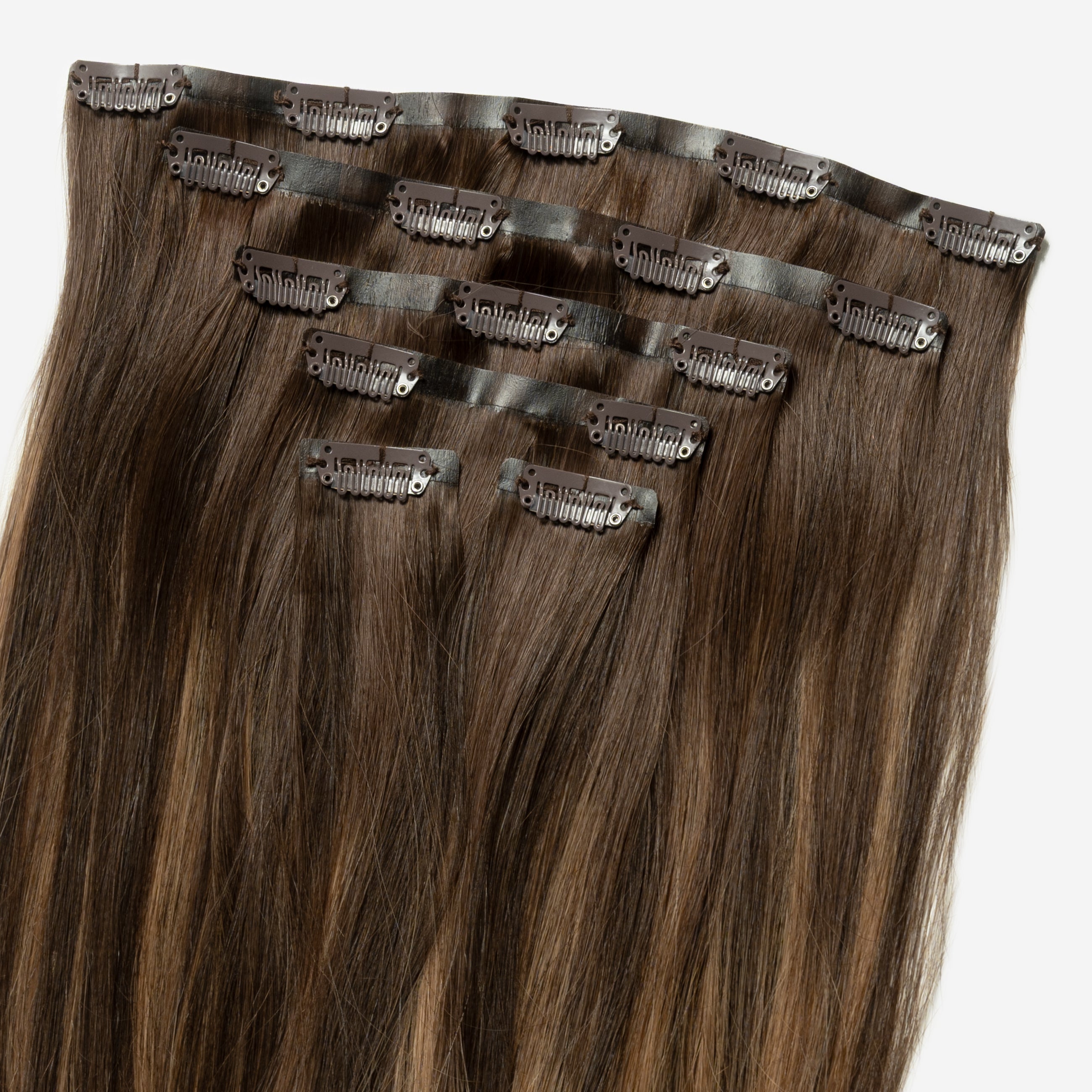Ukryta clip in - Warm Brown Balayage 2+7