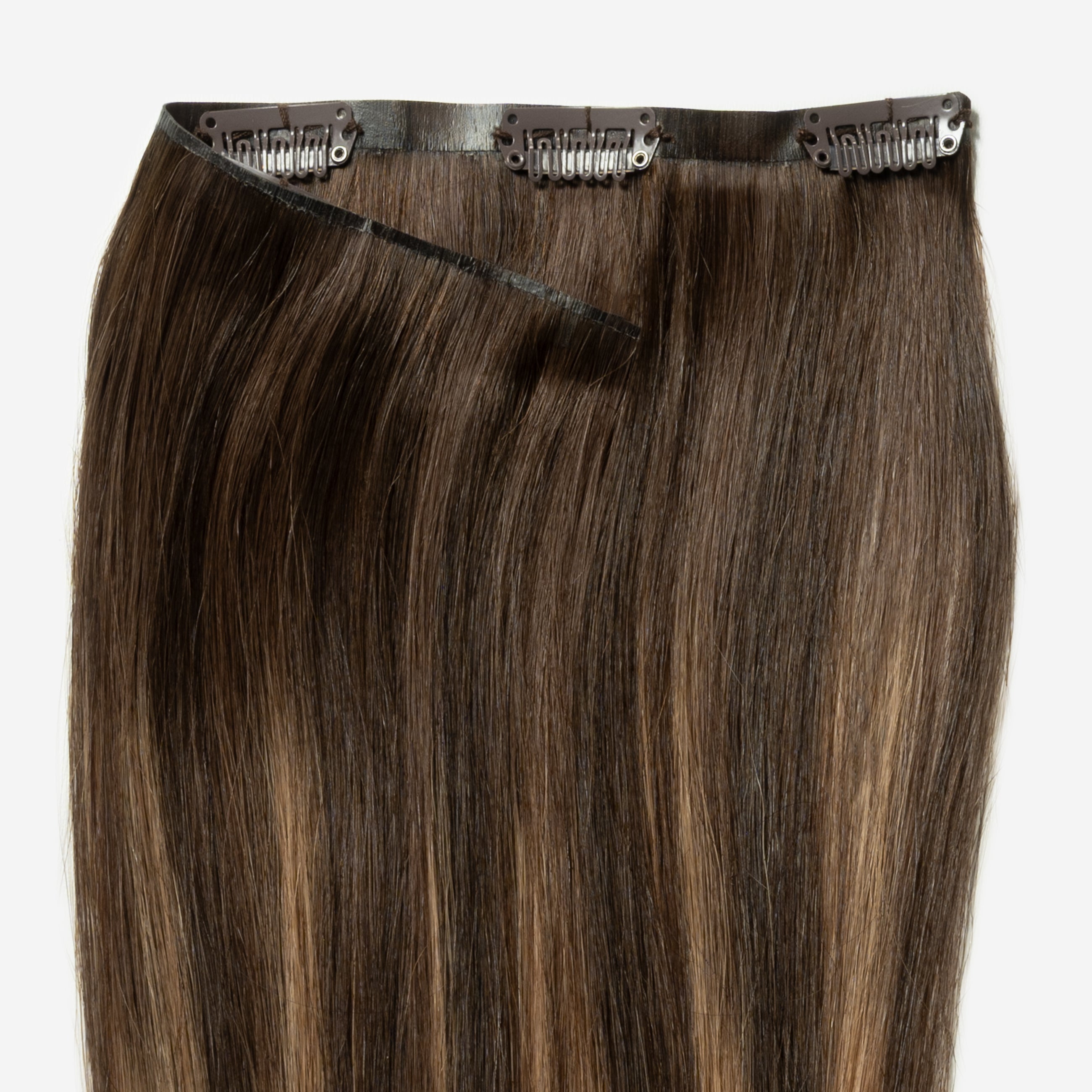 Ukryta clip in - Warm Brown Balayage 2+7