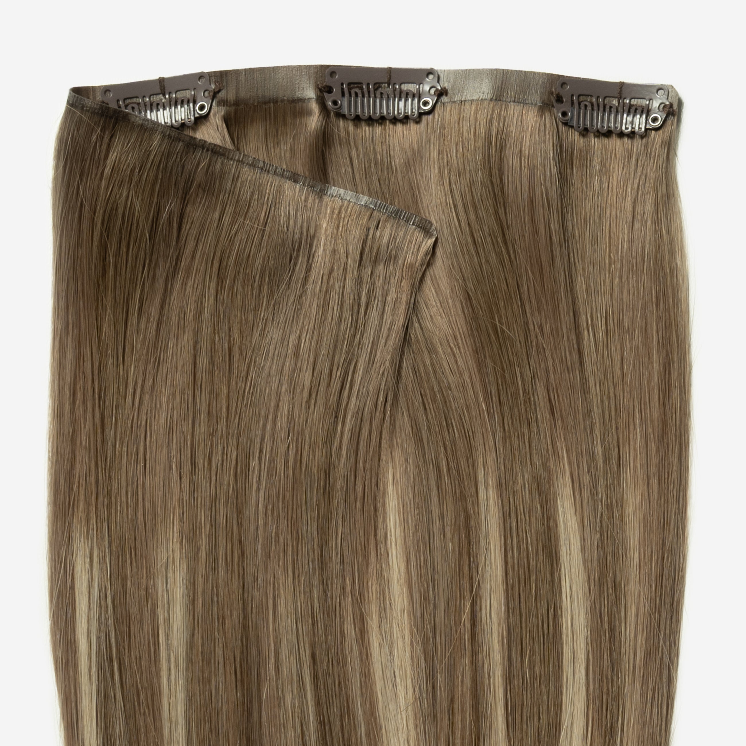 Invisible clip in - Beige Blonde Balayage 3B+16B