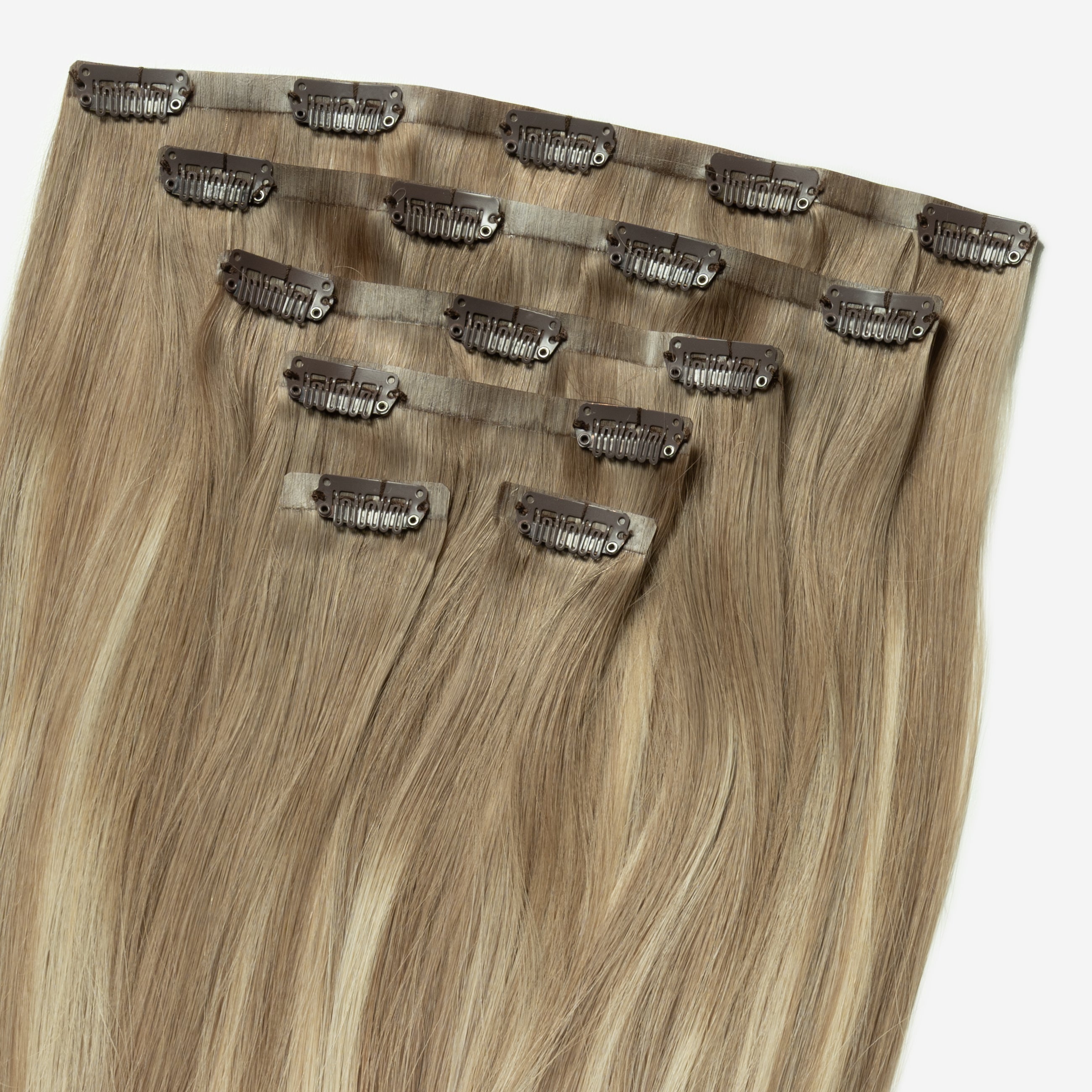 Ukryta clip in - Light Ash Blonde Balayage 5B+60B