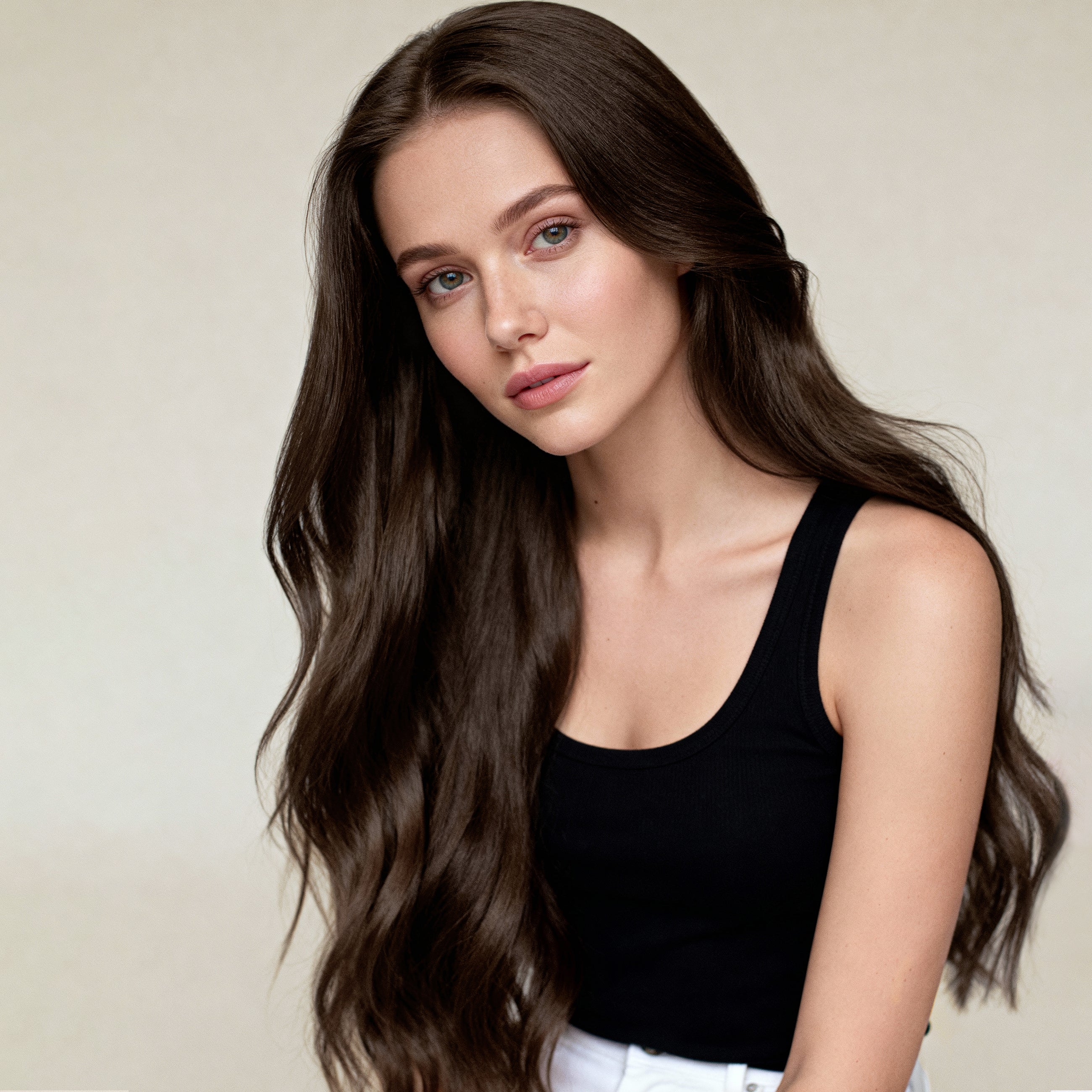 Ukryta clip in - Dark Chocolate Brown 1B