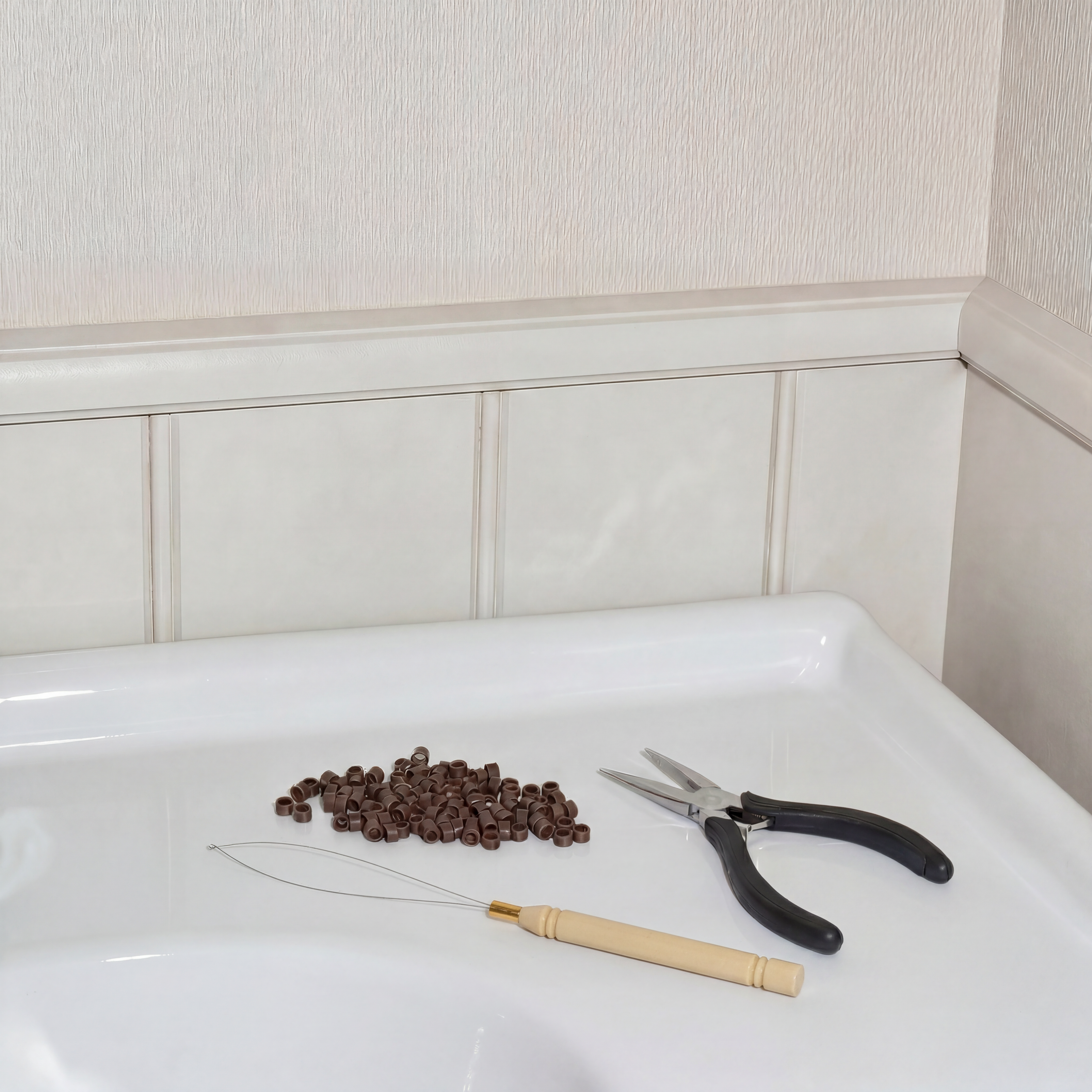 Szydełko z pętelką pod mikroringi