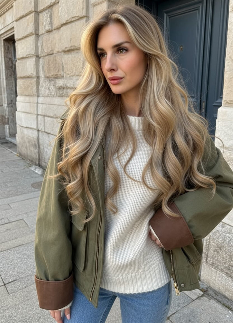 Zobacz looki z Beige Blonde Balayage 3B+16B – billede 1